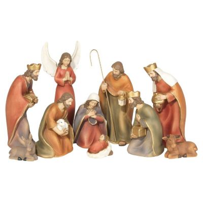 Dicksons Inc 10 Piece Colorful Nativity