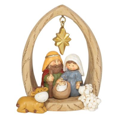 Dicksons Inc 1 Piece Holy Family In Creche 3""h
