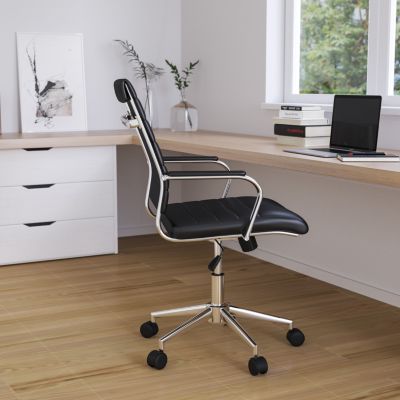 Merrick Lane Stockholm High Back Home Office Chair With Pneumatic Seat Height Adjustment And 360Â° Swivel