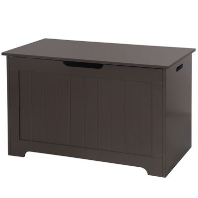 Segawe Lift Top Entryway Storage Chest With 2-Safety Hinge, Brown