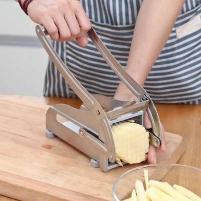 Kitcheniva Stainless Steel French Fry Cutter 2 Blades, 1 Pcs