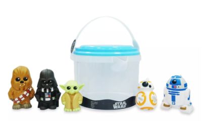 Disney Star Wars Bath Set Bucket Bath Toy Darth Vader Chewbacca Yoda R2-D2 Bb-8
