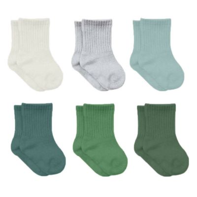 Sierra Socks Newborn Unisex Cotton Ankle-Hi Socks Assorted 6 Pair Pack, Soft & Comfortable Socks For Babies
