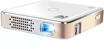 Kodak Ultra Mini Portable Projector - Compatible With Iphone Ipad, Android Phones, White, Standard -  840102195583