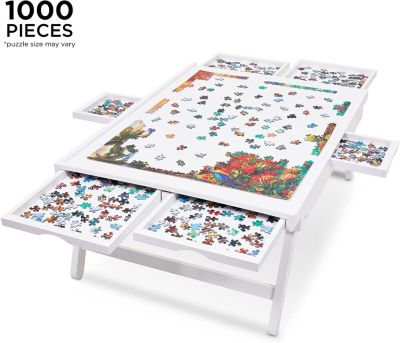 jumbl Puzzle Board Rack  23” x 31” Wooden Jigsaw Puzzle