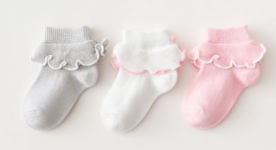 Robeez Baby Girl Socks 3-Pack Pink