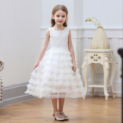 Laurenza's Girls Lace And Sequin Communion Gown
