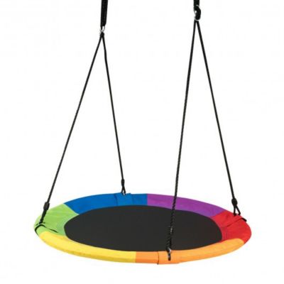 Costway 40 Inch Flying Saucer Tree Swing Outdoor Play For Kids