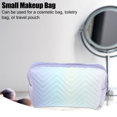 Cute Makeup Bag Small Travel Cosmetic Bags for Women Waterproof Organizer  Purple