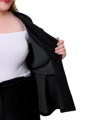 Agnes Orinda Women's Plus Size Work Fashion Curvy Double Jackets belk
