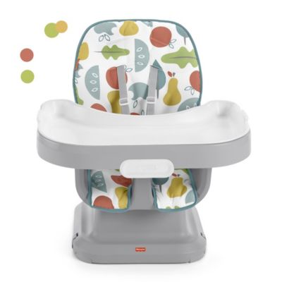 Fisher-Price Baby Spacesaver Simple Clean High Chair Portable Dining Seat With Removable Tray Liner