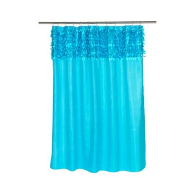 Carnation Home Fashions ""jasmine"" Fabric Shower Curtain - Purple 70X72
