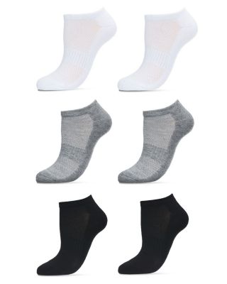 Memoi Women's Sports Half Cushioned Low-Cut Sock 6 Pack