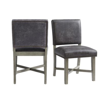 Elements Picket House Furnishings Modesto Dining Side Chair Set In Grey