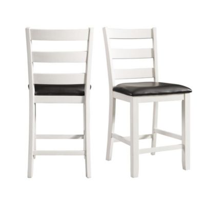 Elements Picket House Furnishings Kona Counter Height Side Chair Set In White