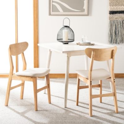 Safavieh Lucca Retro Dining Chair, Natural/white