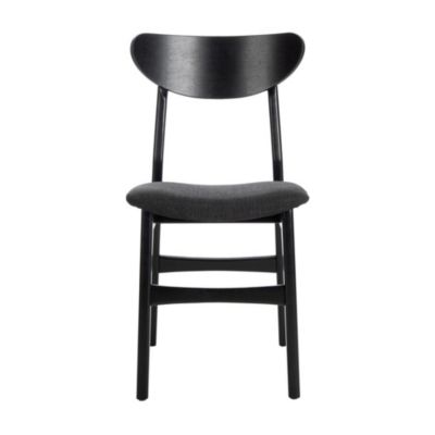 Safavieh Lucca Retro Dining Chair, Black/black