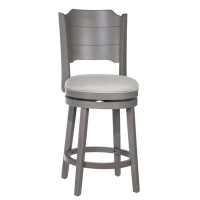 Hillsdale Furniture Clarion Swivel Counter Height Stool - Distressed Gray Wood Finish