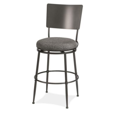 Hillsdale Furniture Towne Commercial Grade Metal Counter Height Swivel Stool, Charcoal, 0 -  796995174306