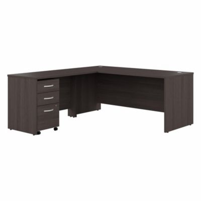 Bush Business Furniture Studio C 72W L Shaped Desk, With Mobile File Cabinet