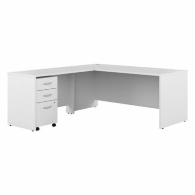 Bush Business Furniture Studio C 72W L Shaped Desk With Mobile File Cabinet