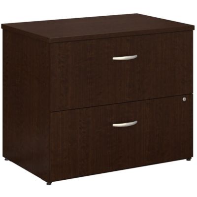 Bush Business Furniture Series C 36W 2 Drawer Lateral File Cabinet, Mocha Cherry