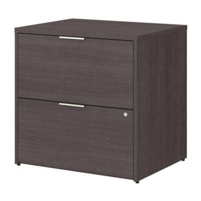 Bush Business Furniture Jamestown 2 Drawer Lateral File Cabinet - Assembled, Storm Gray