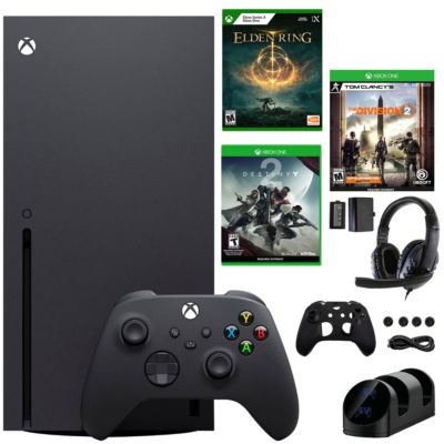 Microsoft Xbox Series X 1Tb Console With Elden Ring + 2 Games And Accessories Kit, Black -  658580298371