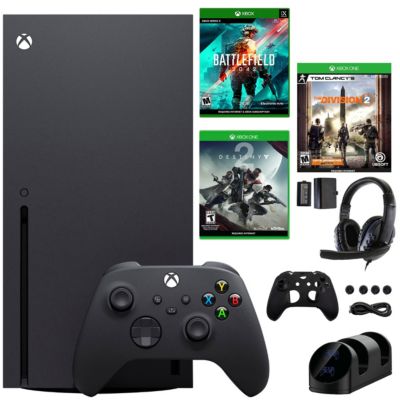 Microsoft Xbox Series X 1Tb Console With Battlefield 2042 + 2 Games And Accessories Kit, Black -  658580298289