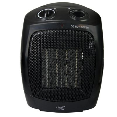 Vie Air 1500W Portable 2-Settings Office Ceramic Heater With Adjustable Thermostat