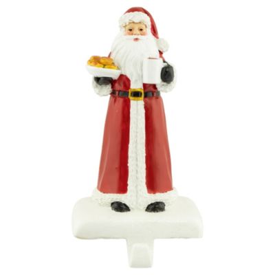 Northlight 6.75"" Santa With Cookies Christmas Stocking Holder