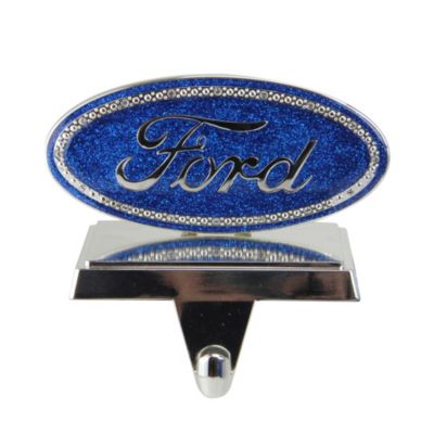 Northlight 5"" Blue And Silver Officially Licensed Iconic Ford Logo Christmas Stocking Holder