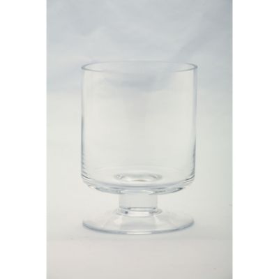 Cc Home Furnishings 6.5"" Clear Snifter Style Glass Pillar Candle Holder