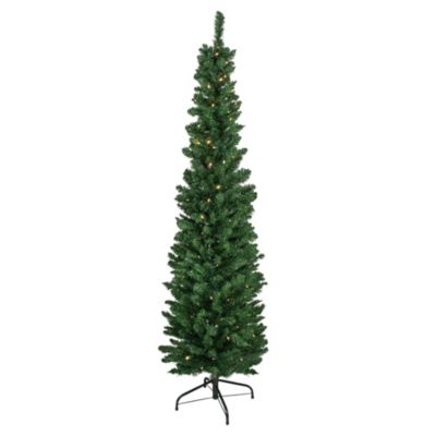 Northlight 6' Pre-Lit Led Northern Balsam Fir Pencil Artificial Christmas Tree Warm Clear Lights