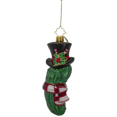 5"" Christopher Radko The Christmas Pickle Glass Ornament #1020523