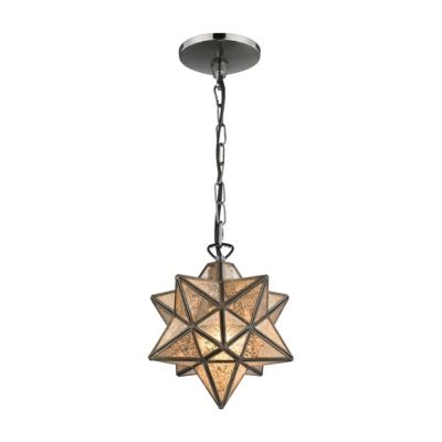 Contemporary Home Living 10â Bronze Hanging 1-Light Small Star Mini Pendant Ceiling Light Fixture