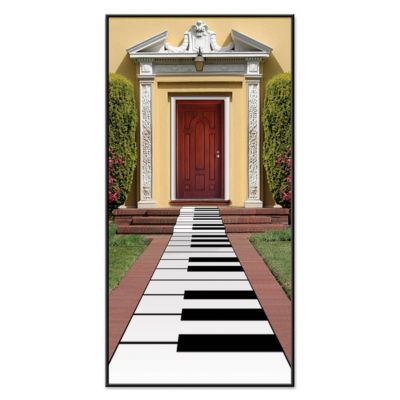 Beistle Pack Of 6 Black And White Piano Keyboard Outdoor Path Runner Party Decorations 10