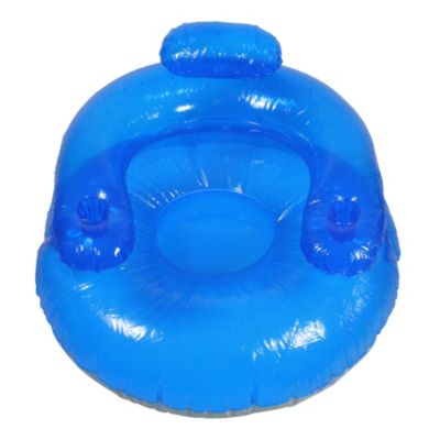 Swim Central 43"" Inflatable Transparent Blue Swimming Pool Bubble Chair