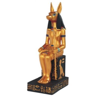 Fc Design 9.75""h Egyptian Deity Anubis Ancient Egyptian God Of The Dead Black And Gold Statue Home Decor Figurine