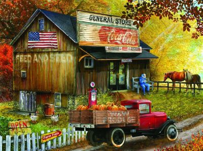 Sunsout Feed And Seed General Store 1000 Pc Jigsaw Puzzle 28649