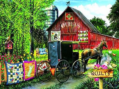 Sunsout Amish Quilt Sale 1000 Pc Jigsaw Puzzle 28822