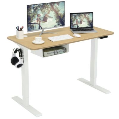 Slickblue 48 Inches Electric Standing Adjustable Desk With Control Panel And Usb Port