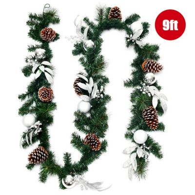 Northlight 50' x 2 White and Silver Christmas Tinsel Garland with