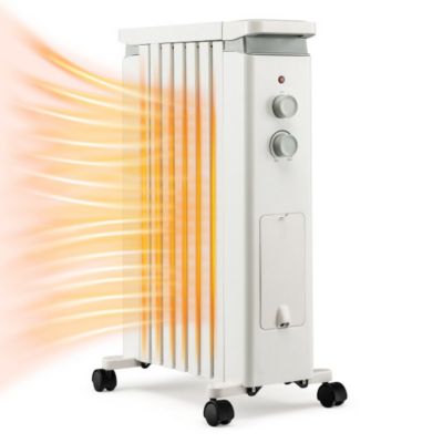 Slickblue 1500W Portable Oil Filled Radiator Heater With 3 Heat Settings