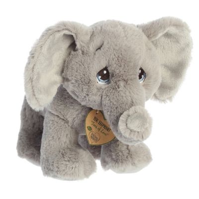 Aurora Small Tuk Elephant Precious Momentsâ¢ Inspirational Stuffed Animal Gray 9