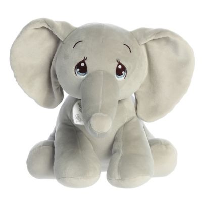 Aurora Medium Squishy Tuk Elephant Precious Momentsâ¢ Inspirational Stuffed Animal Gray 12