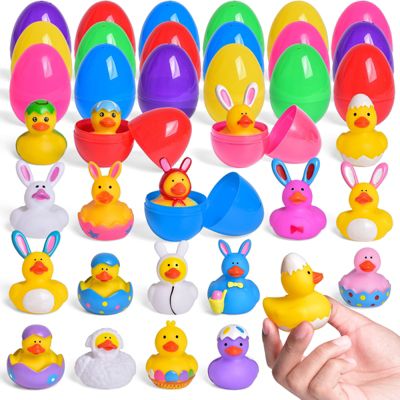 Popfun Easter Eggs With Rubber Duck Toys 18 Pcs