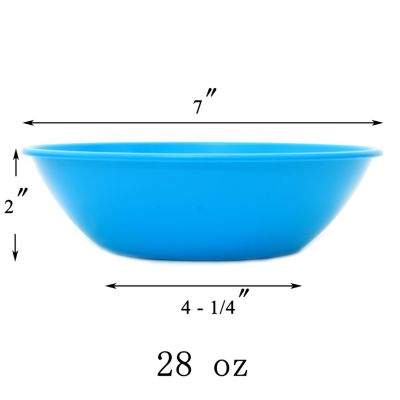 Youngever 50 Ounce Plastic Bowls, Large Cereal Bowls, Large Soup Bowls, Set  of 9 (9 Rainbow Colors)