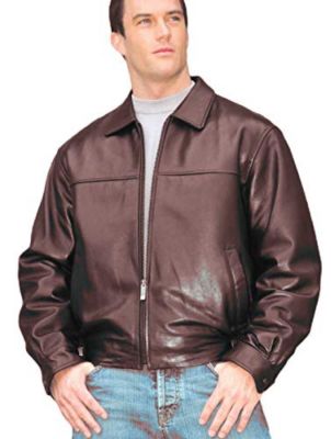 Reed Men's New Zealand Lambskin Blouson Leather Jacket