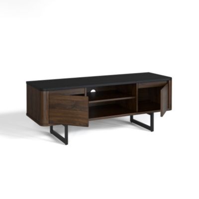 Hivago Wooden Tv Stand With 2-Door Storage Cabinets For For Tvs Up To 55 Inch